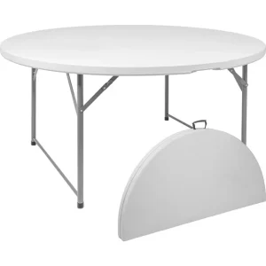 Mesa plegable tipo maleta redonda 150 cm
