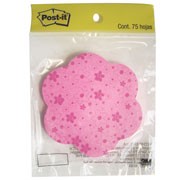 NOTAS AUTOADHERIBLES EN FORMA DE FLOR POST-IT C/75 HOJAS
