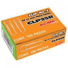 CLIP REDONDOS 25MM N.3 ACME CLP25R C/100