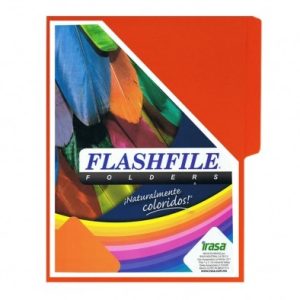 FOLDER FLASHFILE T.OFICIO 1/2CEJA NARANJA INTENSO FF-1461
