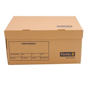 CAJA DE CARTON PARA ARCHIVO OFICIO LARGA FORTEC CAM-LARGA