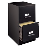 ARCHIVERO 2 GAVETAS NEGRO HIRSH 13679