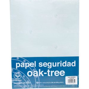 PAQUETE DE PAPEL SEGURIDAD VERDE T.CARTA CON 100 HOJAS