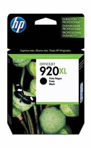 CARTUCHO CD975al HP/OJPRO6000/6500 N. 920 XL NEGRO 1440