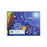 CUADERNO F. ITALIANA 7mm ESTRELLA 100 HOJAS 168