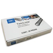 CAJA GUSANOS 5/8" DE METAL NEGRO GBC M500118 C/20 PZAS