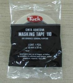 CINTA ADHESIVA MASKING TAPE TUCK 110 18 x 50