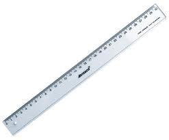 REGLA DE PLASTICO 30 CM