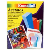 PAQUETE DE ACETATOS KRONALINE PA680 CON 50 PZAS.