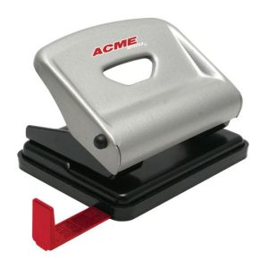 PERFORADORA 2 ORIFICIOS METALICA NEGRA/GRIS ACME 850I