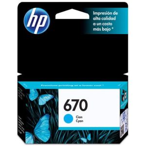 CARTUCHO CZ114al HP/ADVANTAGE N. 670 CYAN (4056)