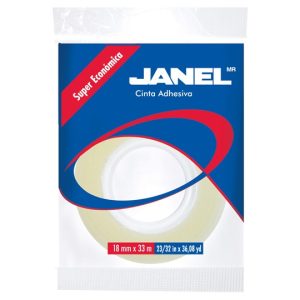 CINTA ADHESIVA TRANSPARENTE 18X33 JANEL 25518X33