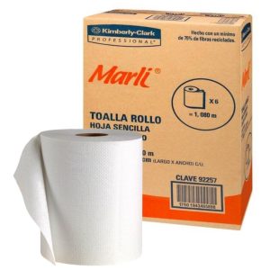 TOALLAS EN ROLLO P/MANOS CAJA C/6 MARLI 92257